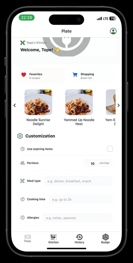 Smart Recipe Generator